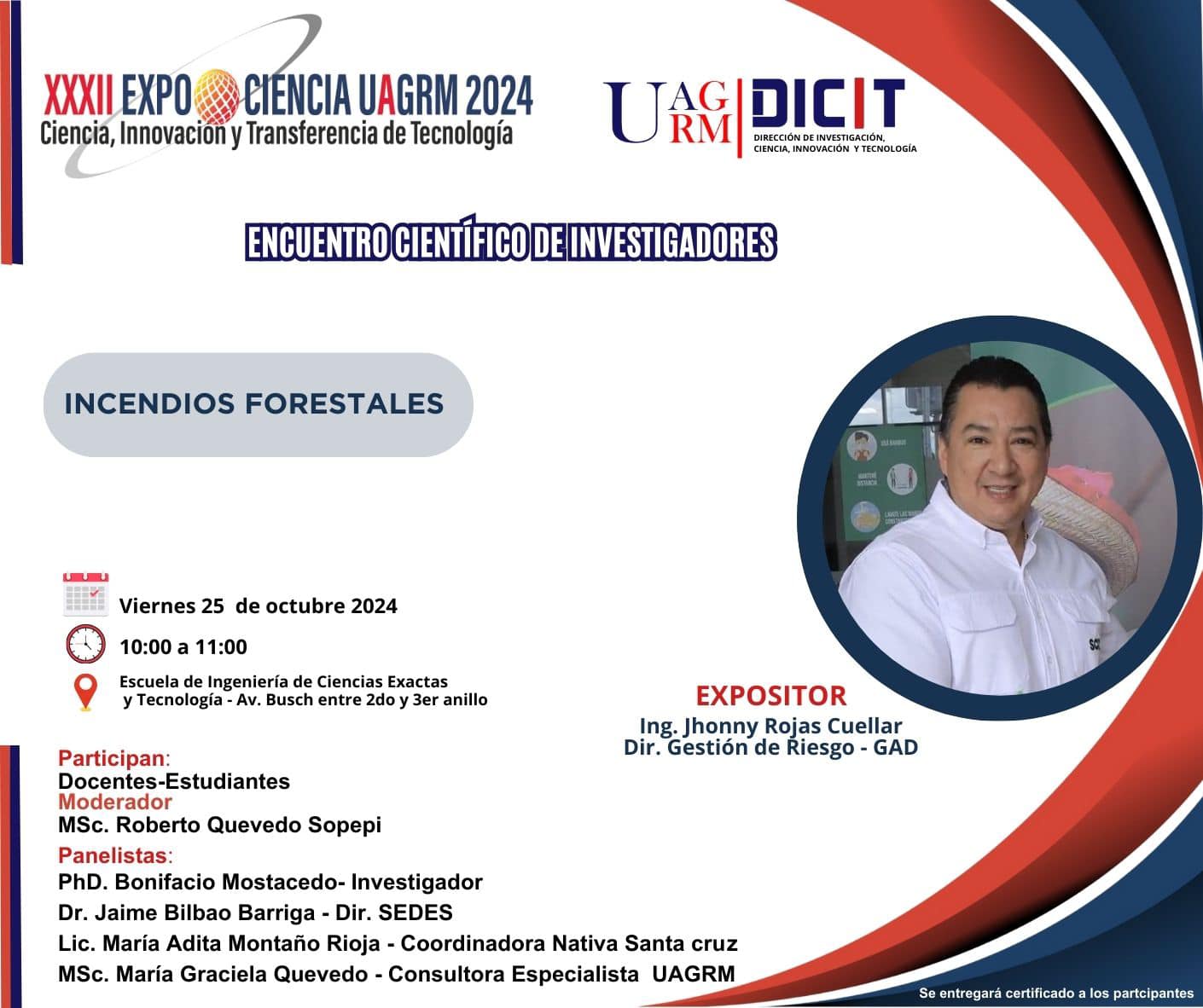 Encuentro Científico de Investigadores -Incendios Forestales
