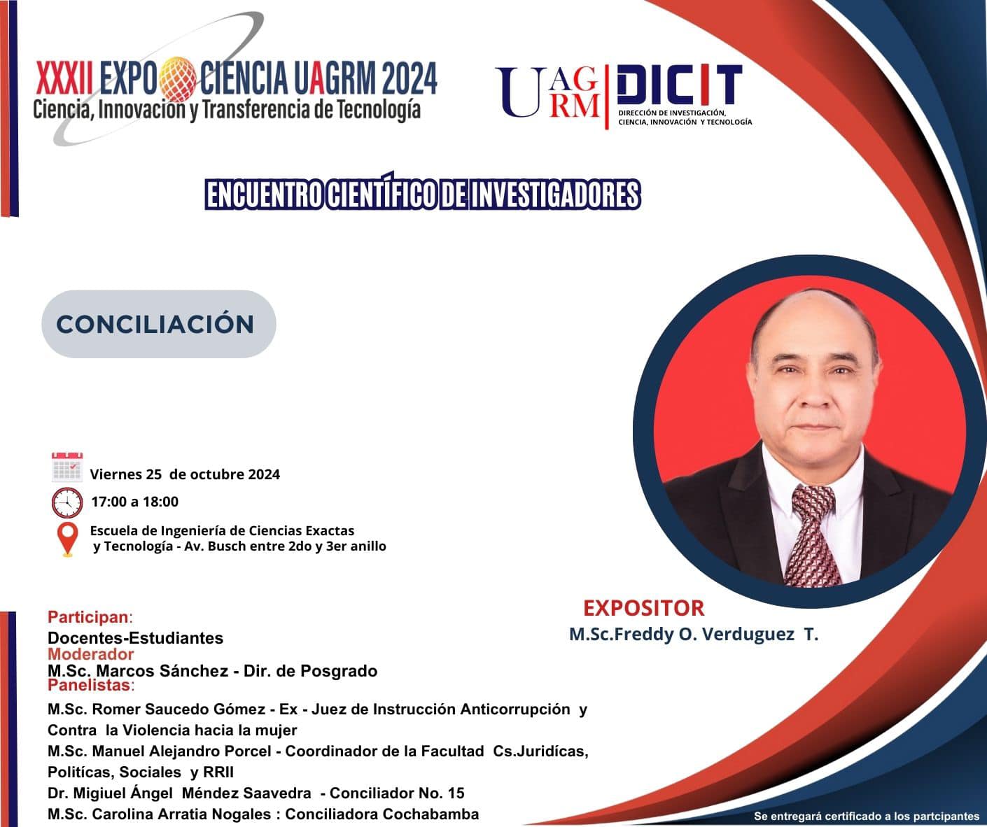 Encuentro Científico de Investigadores – Conciliación